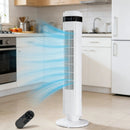 Tower Fan Bladeless 5 Speeds 4 Modes 64° Oscillating Quiet Remote 12H Timer by 2Dropme