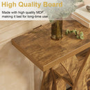 Rustic Console Table with Shelf, Entryway Sofa Table 55" Wood by 2Dropme