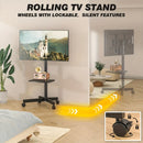 Mobile TV Cart Stand 23-60 Inch Rolling TV Stand w/ Shelf VESA 400x400 88lbs by 2Dropme