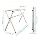 Extendable 48.4"-78.7" Folding Laundry Rack Indoor Outdoor Clothes Dryer by 2Dropme