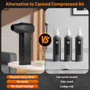 130000RPM Electric Air Duster Cordless Turbo Fan Rechargeable Blower Keyboard Cleaner by 2Dropme