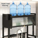 Over Sink Dish Drying Rack 1 Tier Kitchen Organizer Dustproof Storage Shelf by 2Dropme