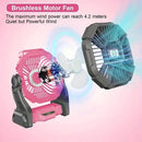 10400mAh 13hrs Rechargeable Automatic Oscillating Camping Fan with LED and Hook by 2Dropme