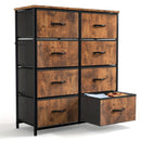 8 Drawer Dresser Storage Organizer Fabric Drawers Chest Bedroom Hallway Unit by 2Dropme