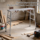 Adjustable Folding Scaffold Platform 1300LBS Portable Steel Work Bench Stool