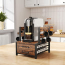 2 Tier Coffee Pod Holder Drawer & Mug Stand K Cup Capsule Storage Organizer Rack