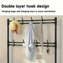 2 in 1 Shoe Rack with Coat Hooks Entryway Organizer 5 Tier Storage Shelf by 2Dropme