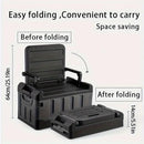 Foldable Camping Stool with Backrest & Storage Bag Portable Fishing Seat Outdoor Chair by 2Dropme