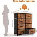 8 Drawer Dresser Storage Organizer Fabric Drawers Chest Bedroom Hallway Unit by 2Dropme