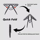 Portable Outdoor Camping Kitchen Table Folding w/ Grill Tray BBQ Picnic - Black