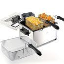 1700W Electric Deep Fryer 3L/5L Stainless Steel w Basket Timer Temperature by 2Dropme
