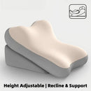 Adjustable Bed Wedge Pillow Memory Foam Backrest Reading Support Cushion by 2Dropme