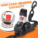 4PCS Retractable Ratchet Tie Down Straps – 10FT Heavy Duty Self-Retracting Cargo Straps for Truck, Trailer & Motorcycle by 2Dropme