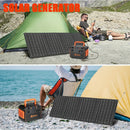 300W Portable Power Station Solar Generator w/ Foldable Solar Panel Camping Backup Power Supply by 2Dropme