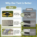 3-4 Person Instant Pop Up Camping Tent Waterproof Quick Setup Outdoor Portable by 2Dropme