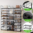 Multi Layers - Shoe Rack Organizer Column Storage Shelf Entryway w/ Hooks by 2Dropme