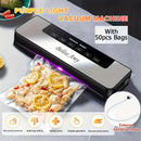 65Kpa Vacuum Sealer Machine Food Saver Wet Dry Automatic w/50 Bags Commercial by 2Dropme