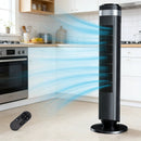 Tower Fan Bladeless 5 Speeds 4 Modes 64° Oscillating Quiet Remote 12H Timer by 2Dropme