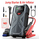 9-in-1 Portable Jump Starter with Air Compressor 12V Car Battery Booster USB LED by 2Dropme