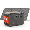 300W Portable Power Station Solar Generator w/ Foldable Solar Panel Camping Backup Power Supply by 2Dropme