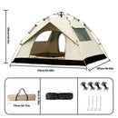 3-4 Person Instant Pop Up Camping Tent Waterproof Quick Setup Outdoor Portable by 2Dropme