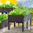 Raised Garden Bed Planter Box w/ Drainage Outdoor Balcony Vegetable Flower by 2Dropme