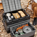 Foldable Camping Stool with Backrest & Storage Bag Portable Fishing Seat Outdoor Chair by 2Dropme