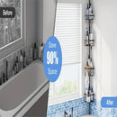 4-Tier Corner Shower Organizer Telescopic Pole Rustproof Bathroom Storage Black by 2Dropme