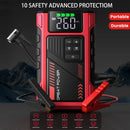 9-in-1 Portable Jump Starter with Air Compressor 12V Car Battery Booster USB LED by 2Dropme