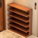 5/6 Tier Bamboo Shoe Rack Organizer Wooden Shelf Entryway Space Saving by 2Dropme