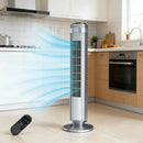 Tower Fan Bladeless 5 Speeds 4 Modes 64° Oscillating Quiet Remote 12H Timer by 2Dropme