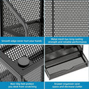 Iron Mesh Desk Organizer Multi-Layer Stationery Storage Box Office School Supplies by 2Dropme