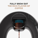 2 in 1 Single Serve Coffee Maker K Cup & Ground Coffee Brewer 4-8 Cup Size by 2Dropme
