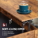 Lift Top Coffee Table w/Hidden Storage Drawer Shelf Retro Wood Living Room Table by 2Dropme