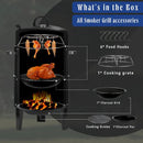 3-in-1 Charcoal Smoker Grill BBQ Fire Pit Portable Outdoor Camping Grill by 2Dropme