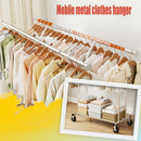 Raybee 74" Heavy Duty Clothes Rack w/ Wheels, Double Rod Adjustable Garment Rack 630LB
