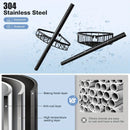 4-Tier Corner Shower Organizer Telescopic Pole Rustproof Bathroom Storage Black by 2Dropme