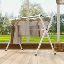 Extendable 48.4"-78.7" Folding Laundry Rack Indoor Outdoor Clothes Dryer by 2Dropme
