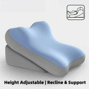 Adjustable Bed Wedge Pillow Memory Foam Backrest Reading Support Cushion by 2Dropme