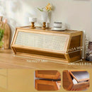Thin Bamboo Shoe Cabinet with 3 Flip Drawers – Narrow Shoe Storage Organizer by 2Dropme