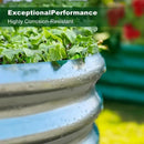 4x2x1FT Galvanized Raised Garden Bed Kit Oval Metal Planter Box by 2Dropme