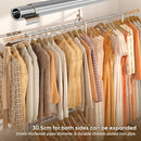 Raybee 74" Heavy Duty Clothes Rack Double Rod Garment Rack 630LBS w/Wheels