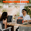 300W Portable Power Station Solar Generator w/ Foldable Solar Panel Camping Backup Power Supply by 2Dropme