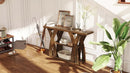 Rustic Console Table with Shelf, Entryway Sofa Table 55" Wood by 2Dropme