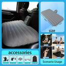 Car Inflatable Mattress Back Seat Bed SUV Travel Air Bed w/ Pump & Pillows by 2Dropme