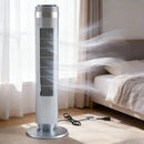 Tower Fan Bladeless 5 Speeds 4 Modes 64° Oscillating Quiet Remote 12H Timer by 2Dropme