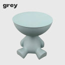 Bear Side Table with Storage – Modern Animal Shaped Nightstand End Table for Bedroom Living Room Patio by 2Dropme