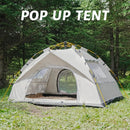 3-4 Person Instant Pop Up Camping Tent Waterproof Quick Setup Outdoor Portable by 2Dropme