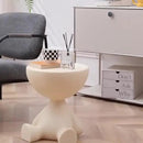 Bear Side Table with Storage – Modern Animal Shaped Nightstand End Table for Bedroom Living Room Patio by 2Dropme