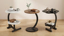 Modern Side Table – Round, C-Shape & Petal Designs | Sofa End Table with Metal by 2Dropme